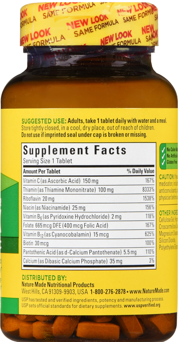 Nature Made SUPER B COMPLEX TABLET 140ct