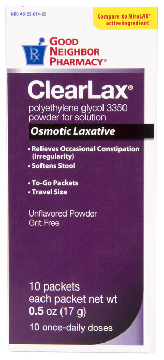 Good Neighbor Pharmacy ClearLax Osmotic Laxative 0.5oz Packets 10ct