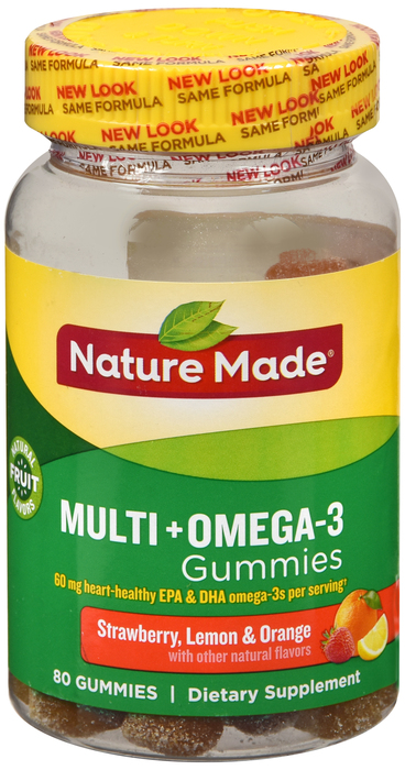 Nature Made MULTI +OMEGA 3 GUMMIES 80ct