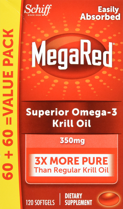 MEGARED OMEGA-3 KRILL OIL 350MG SG 120CT