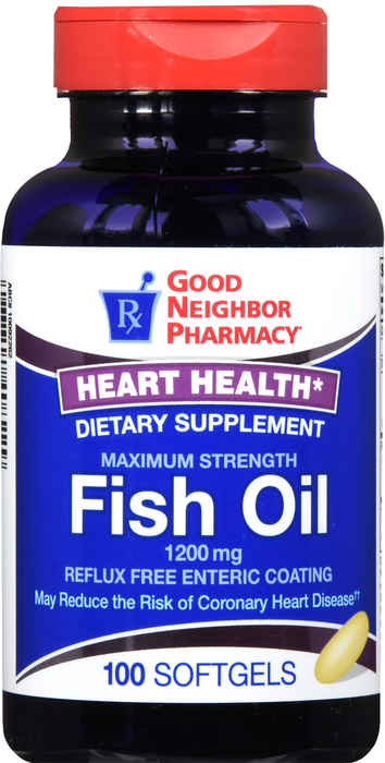 Good Neighbor Pharmacy Fish Oil 1200mg Enteric Softgels 100ct