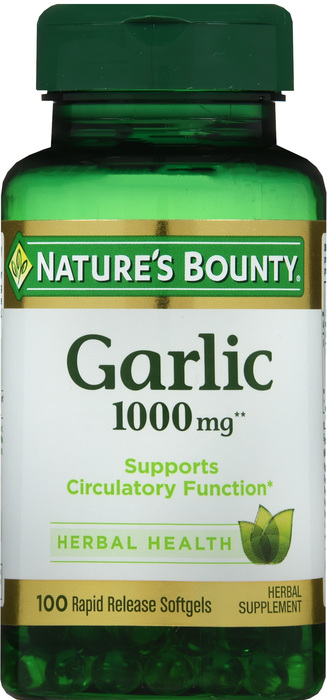 GARLIC 1000MG SOFTEGEL 100CT NAT BOUNTY