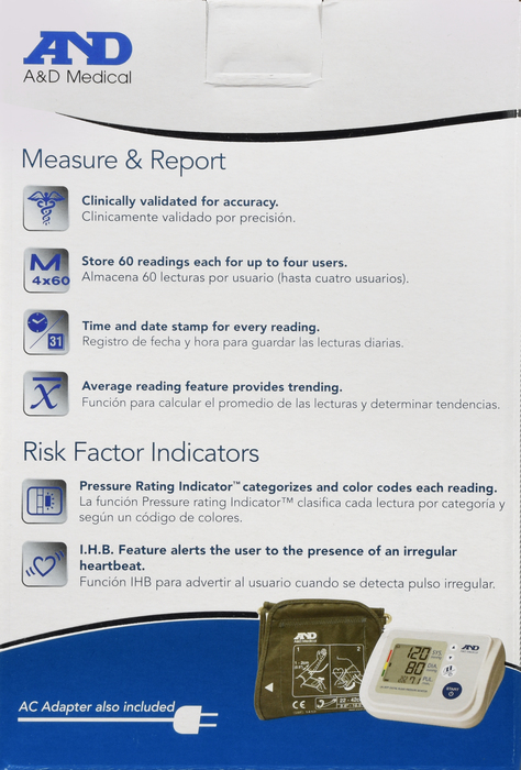 A&D Blood Pressure Monitor With Wide Cuff