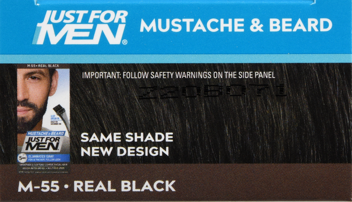 JUST FOR MEN MUSTACHE GEL REAL BLACK