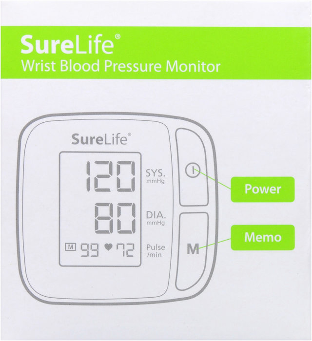 SureLife Automatic Wrist Blood Pressure Monitor 1ct