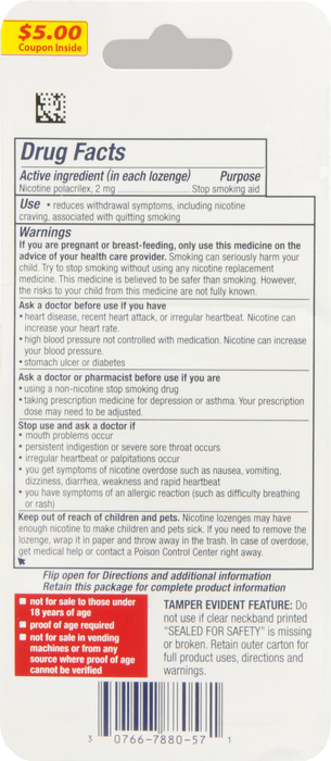 Nicorette Stop Smoking Aid 2mg Mint Mini Nicotine Lozenges 20ct