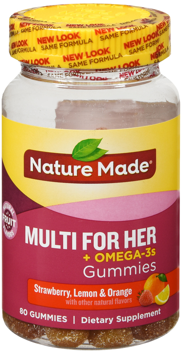 Nature Made MULTI OMEGA-3 HER GUMMIES 80ct