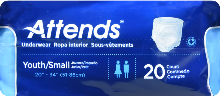 ATTENDS PROTECTIVE UNDERWEAR SUPER PLUS YOUTH 4X20CT