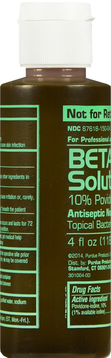 BETADINE SOLUTION 10% 4OZ INST