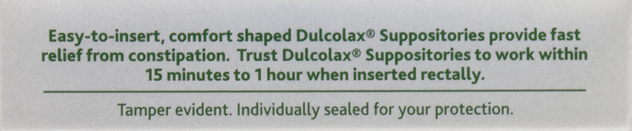 DULCOLAX 10MG SUPPOSITORY 8CT