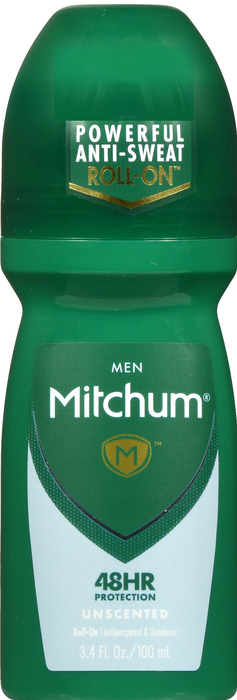 MITCHUM MEN ROLL-ON UNSCENTED 3.4OZ