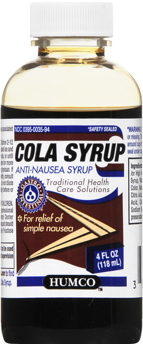 COLA SYRUP FOOD FLAVORING 4OZ HUMCO