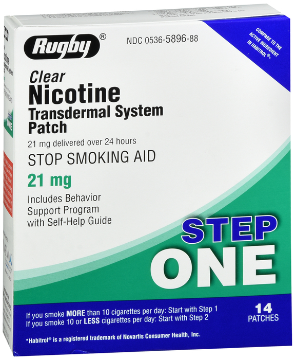 NICOTINE TRANSDERMAL PATCH 21MG 14CT WAT