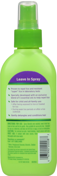 Lice Shield Leave In Spray 5oz