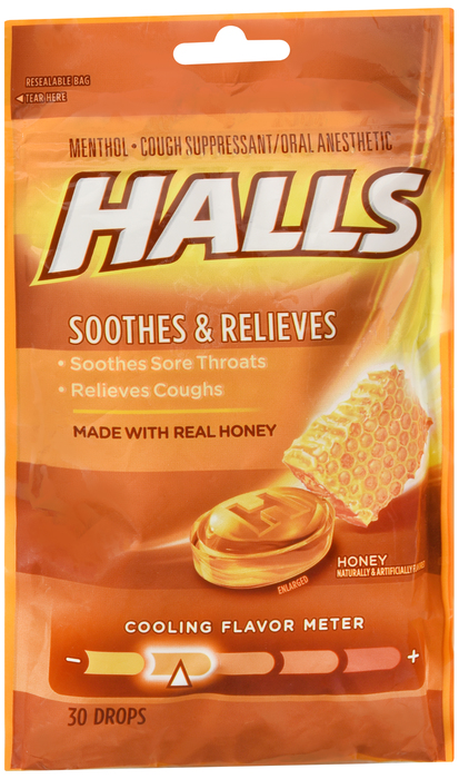 Hall's Soothe Honey Cough Drops 30ct