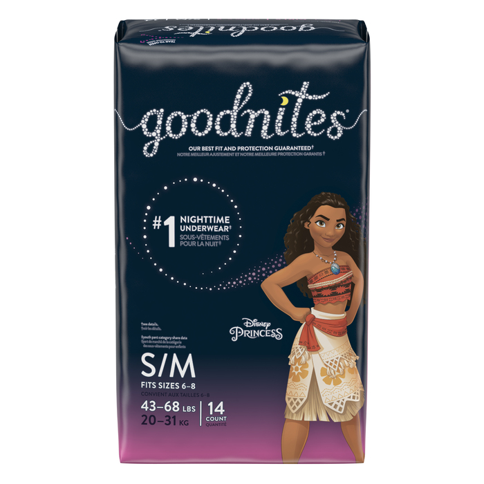 GOODNITES GIRL SM/MD 4X14CT