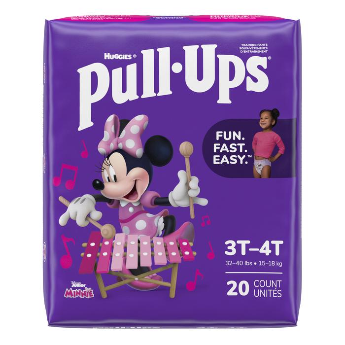 HUGGIES PULL-UPS GIRLS 3T-4T 4X20CT