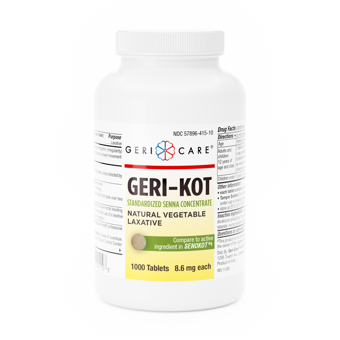 GERI-KOT SENNA LAX 8.6 MG TAB 1000 GERI