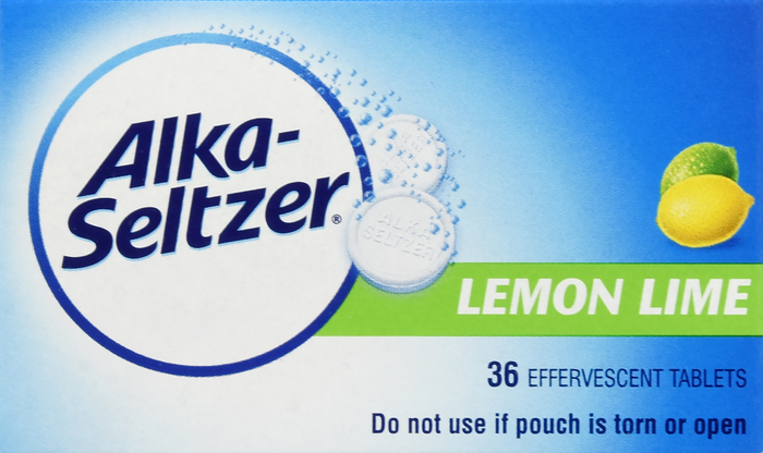 ALKA-SELTZER LEMON LIME TABLET 36CT