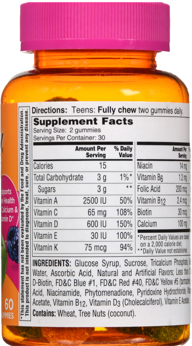 One A Day Teen For Her VitaCraves Gummies 60ct