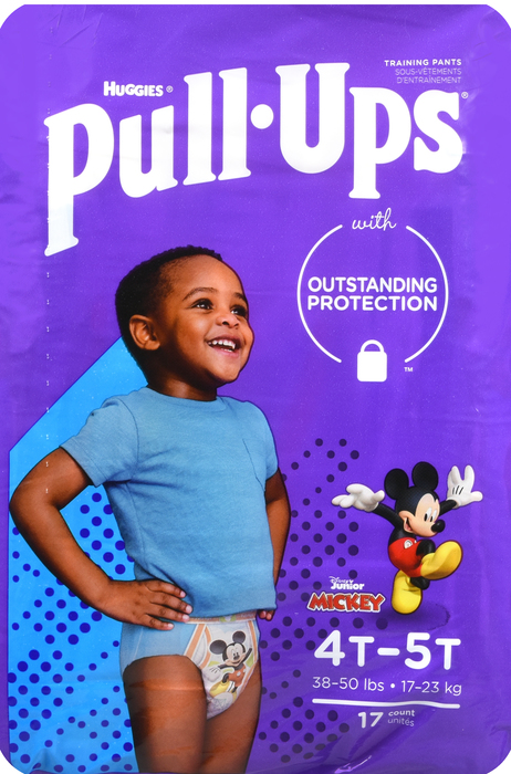 HUGGIES PULL-UPS BOY 4T-5T U/G 4X17CT