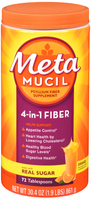 Metamucil 4-in-1 Fiber Orange Powder 30.4oz