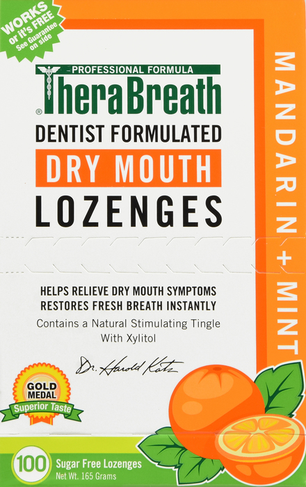 TheraBreath Dry Mouth Mandarin Ming Lozenges 100ct