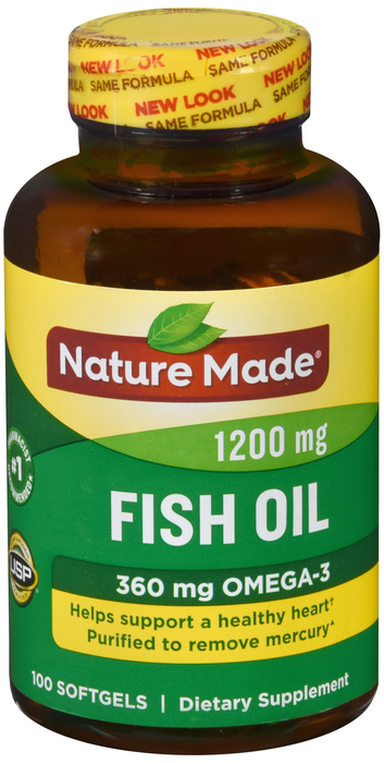 Nature Made Fish Oil 1200mg Softgel 100ct