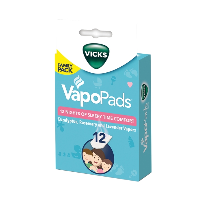 VICKS VAPOPADS WATERLESS VAPORS PAD 12CT