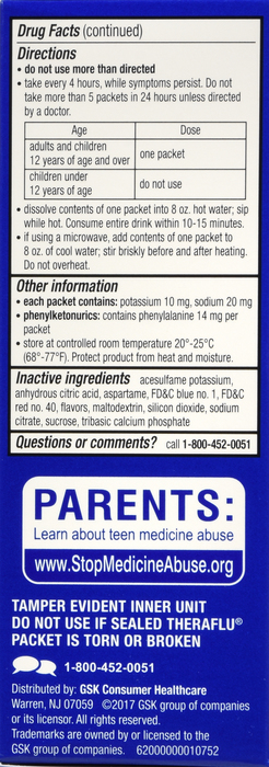 Theraflu Severe Cold & Cough Packets 6ct