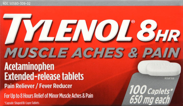 Tylenol 8HR Muscle Aches & Pain Tablets 100ct