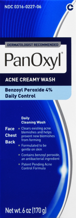 Panoxyl Acne Creamy Cleansing Wash 6oz