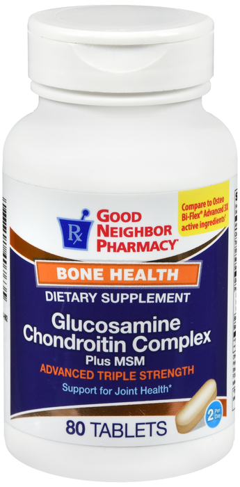 Good Neighbor Pharmacy Glucosamine Chondroitin Advanced Triple Strength Tablets 80ct