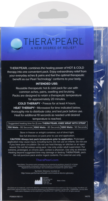 TheraPearl Reusable Hot & Cold Therapy Knee Wrap w/Strap 1ct