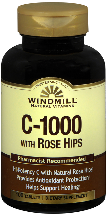 VIT C 1000MG ROSE HIP TAB 100CT WINDML