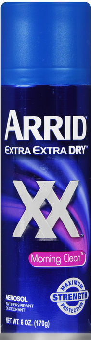 ARRID XX AEROSOL MORNING CLEAN ANTIPERSPIRANT DEODORANT 6OZ