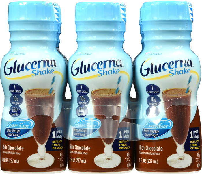 GLUCERNA SHAKE LIQ CHOCOLATE 6X8OZ