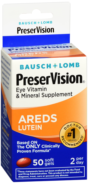 PreserVision Multivitamin Lutein Softgel 50ct