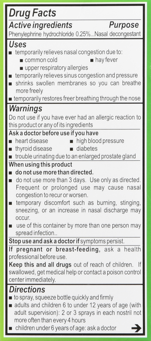 NEO-SYNEPHRINE COLD & SINUS MLD/ST 0.5OZ