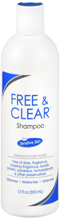 Free & Clear Sensitive Skin Shampoo 12oz