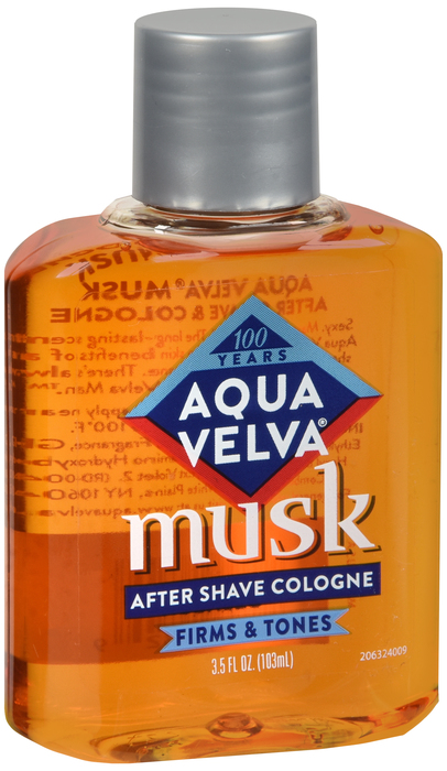 AQUA VELVA MUSK AFTER SHAVE 3.5OZ