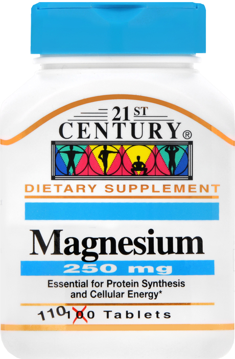 21st Century Magnesium 250mg Tablets 110ct