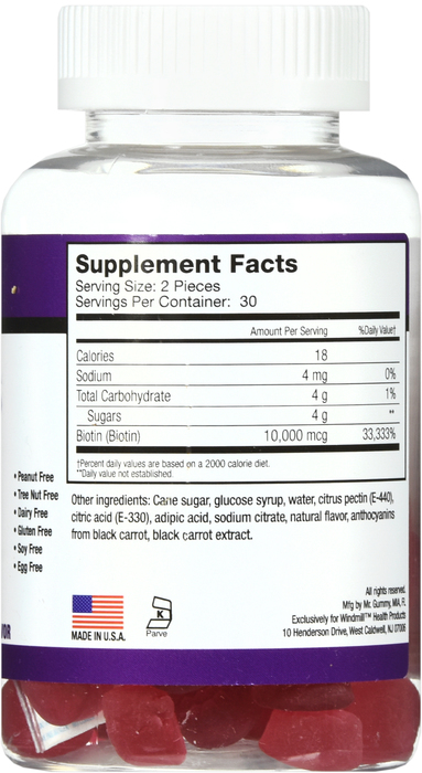 RejuviCare Biotin Gummies 60ct