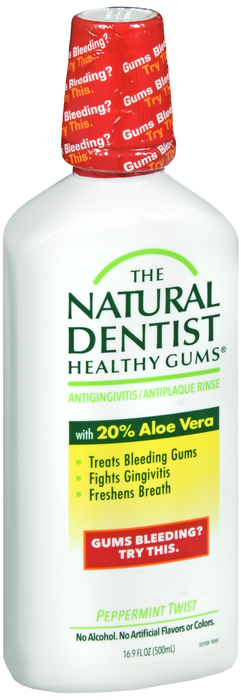 The Natural Dentist Healthy Gums Rinse Peppermint Twist 16.9oz