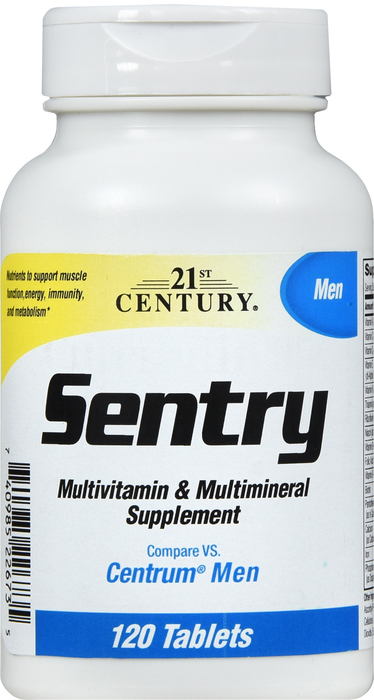 21st Century Sentry Men Multivitamin Multimineral Tablets 120ct