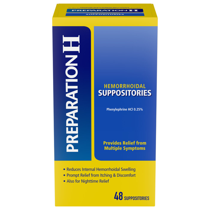 PREPARATION H SUPPOSITORY 48 CT