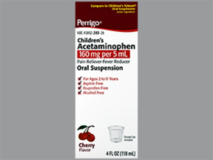 Acetaminophen Children's Cherry Oral Suspension 118mL