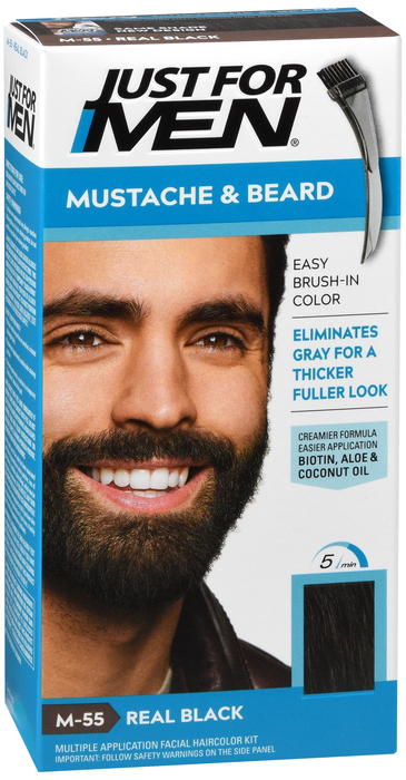 JUST FOR MEN MUSTACHE GEL REAL BLACK