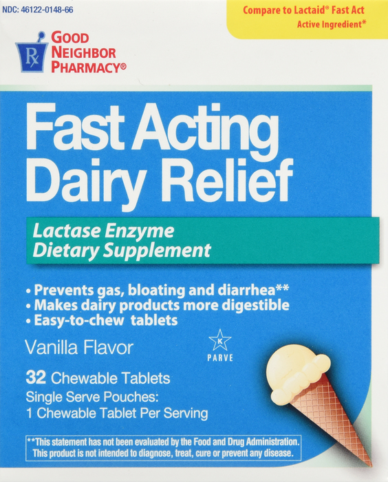 Good Neighbor Pharmacy Fast Acting Dairy Relief Chewable Tablet 32ct