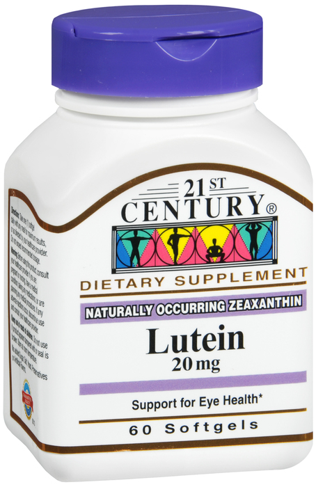 21st Century Lutein 20mg Softgels 60ct